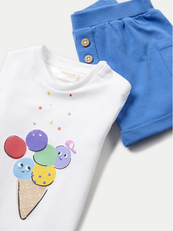 Mayoral Mayoral 2er-Set T-Shirts und Shorts 1627 Bunt Regular Fit