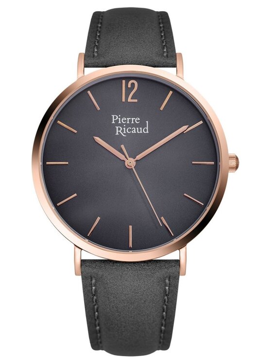 Zegarek Pierre Ricaud, Czarny, P91078.9G57Q