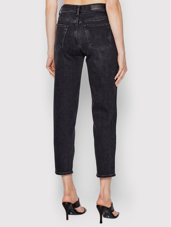 7 For All Mankind 7 For All Mankind Traperice Malia JSA7C320LB Crna Relaxed Fit