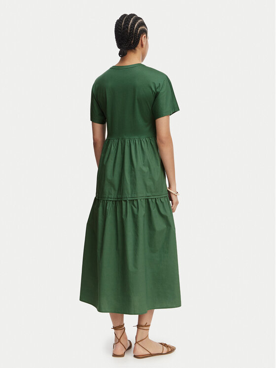 Weekend Max Mara Weekend Max Mara Ljetna haljina Capsula 2615621032 Tamno zelena Regular Fit