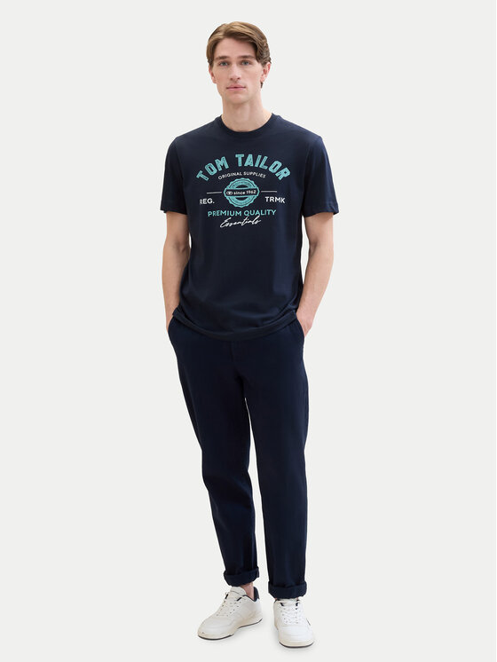 Tom Tailor Tom Tailor T-shirt 1037735 Tamnoplava Regular Fit