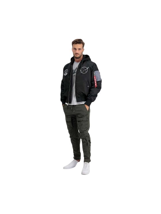 Alpha Industries Alpha Industries Bunda pro přechodné období AI.108108-285-L Černá Regular Fit