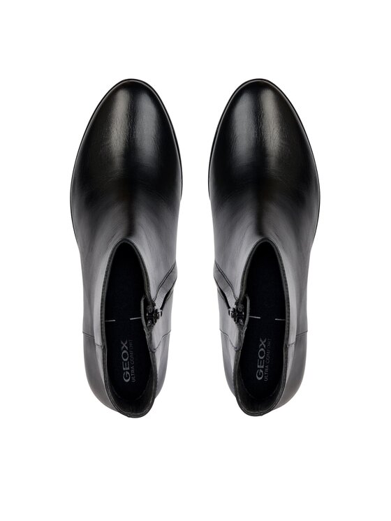 Geox Geox Polokozačky D Walk Pleasure 60 D36TEC 00043 C9999 Černá