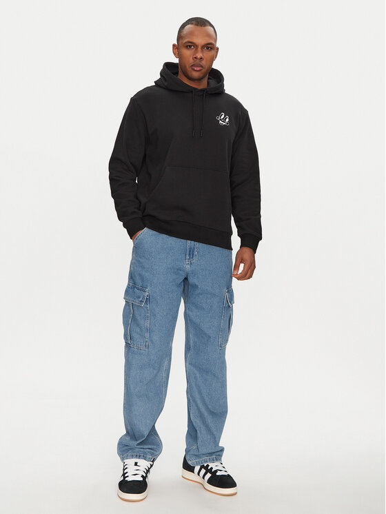 adidas adidas Sweatshirt Made By Nelson V-Day JP0980 Schwarz Loose Fit