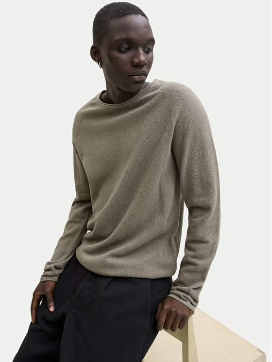 Jack & Jones Jack & Jones Sweter Hill 12157321 Beżowy Regular Fit