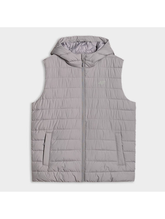4F 4F Gilet 4FWAW25TVJAM225-25S Grigio Regular Fit