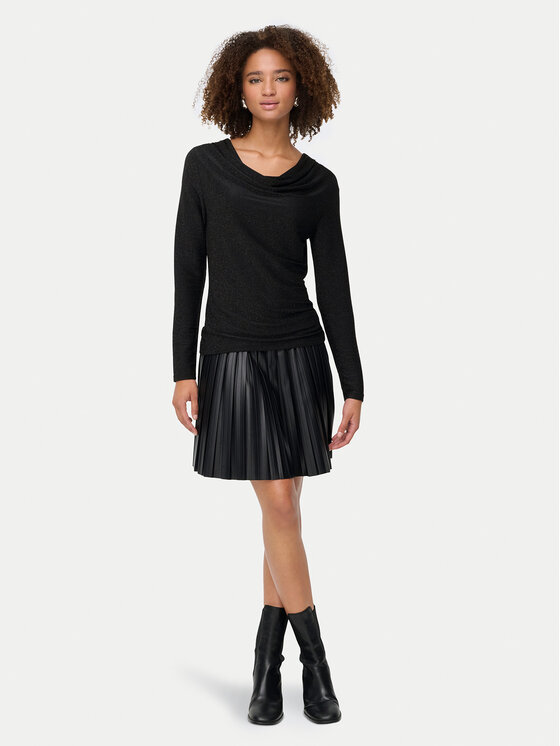 ONLY ONLY Bluzka Rich 15360265 Czarny Regular Fit