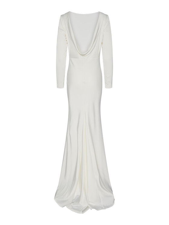 YAS YAS Abendkleid 26030293 Weiß Regular Fit