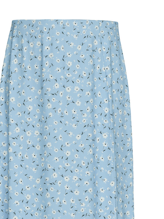 Pieces Pieces Spódnica midi Nya 17147811 Błękitny Regular Fit