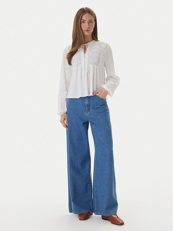 ONLY ONLY Bluzka Lennyo 15366732 Biały Regular Fit