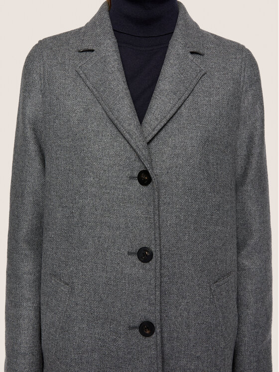 BOSS Boss Вълнено палто C_Coluise 50436302 Сив Regular Fit