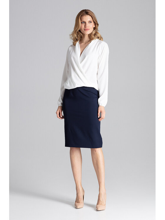 FIGL FIGLFIGL Blusa M659 Écru Regular Fit
