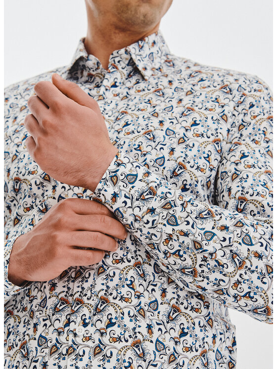 Pako Lorente Pako Lorente Koszula P25WN-1X-036 Biały Slim Fit