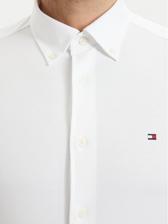 Tommy Hilfiger Tommy Hilfiger Риза MW0MW43433 Бял Regular Fit