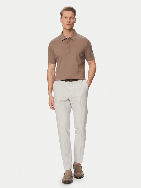 BOSS BOSS Spodnie materiałowe H-Genius-253 50561874 Szary Slim Fit