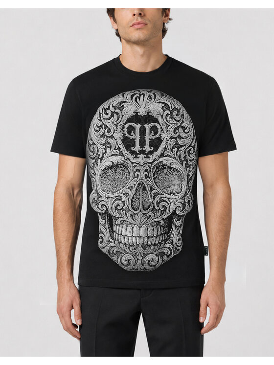 PHILIPP PLEIN PHILIPP PLEIN T-Shirt 31085 Czarny Regular Fit