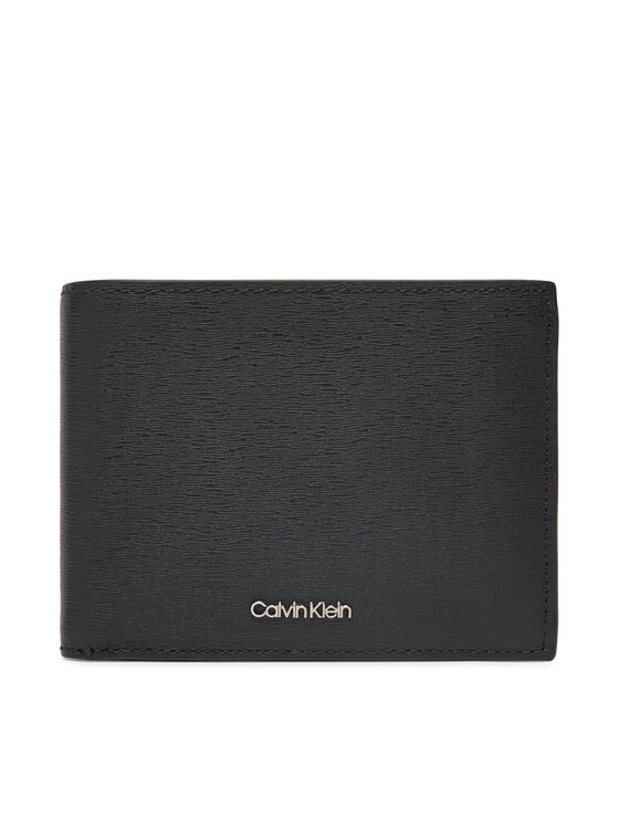 Calvin Klein Calvin Klein Vīriešu maks Epi Ck Trifold 10Cc W/Coin K50K512863 Melns