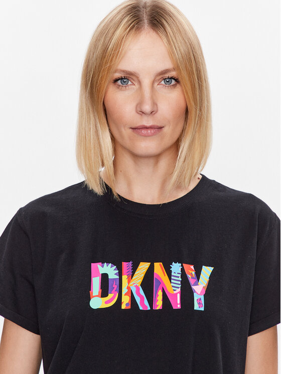 DKNY Sport DKNY Sport T-Shirt DP3T9363 Czarny Classic Fit