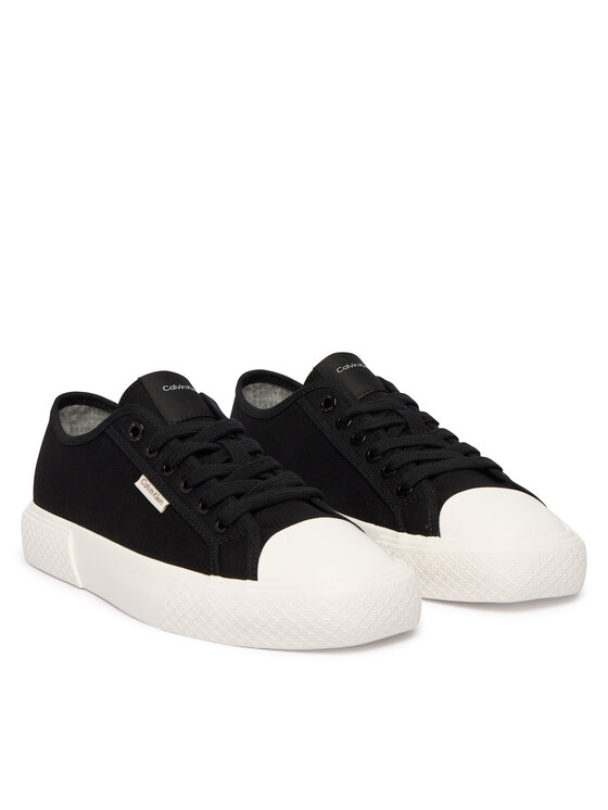 Calvin Klein Calvin Klein Kedas Vulc Low Lace Up Canvas HW0HW02975 Melns