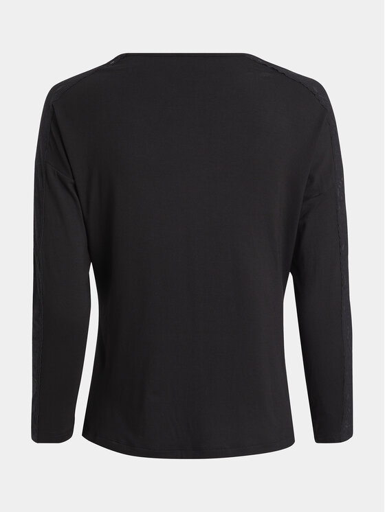 Calvin Klein Underwear Calvin Klein Underwear Pidžamska bluza 000QS7006E Crna Regular Fit