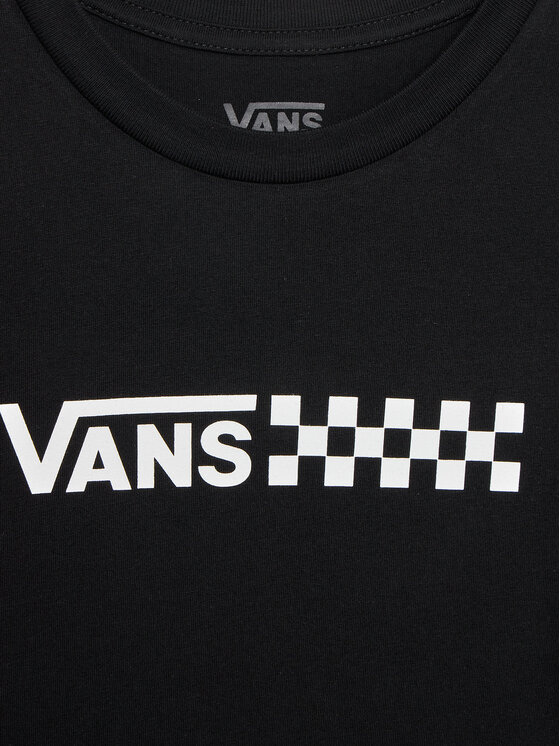 Vans Kleid fur den Alltag Chalkboard Relaxed Tee Dress VN000AEJ Schwarz Relaxed Fit Modivo