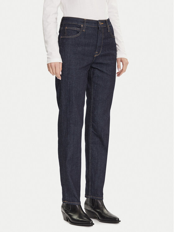 Lee Lee Džinsi Carol 112372650 Tumši zils Straight Fit