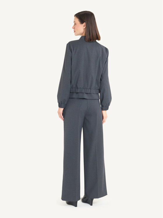 KMX KMX Marynarka 108460020 Szary Straight Fit
