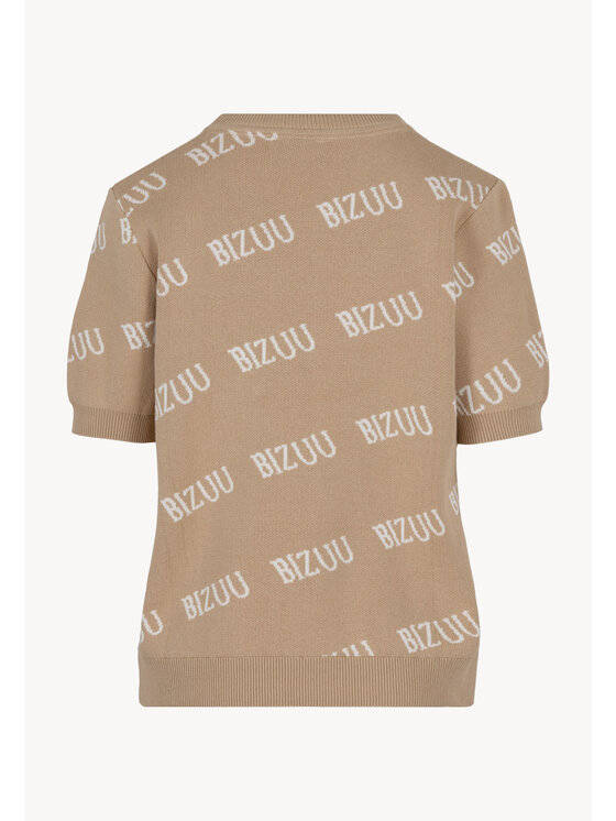 BIZUU BIZUU Sweter AYLE Beżowy Standard Fit
