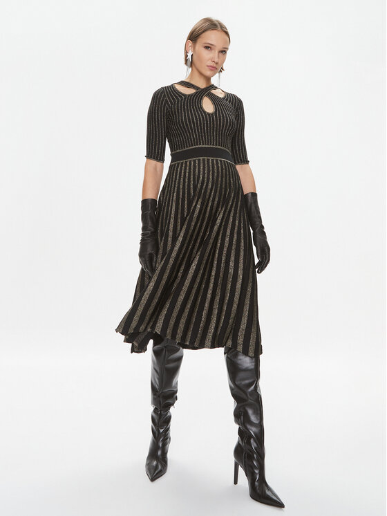 PINKO Pinko Hétköznapi ruha Bitter 100413 A0L0 Fekete Regular Fit