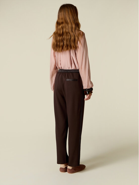 Oltre Oltre Pantaloni di tessuto P844J002679N022 Marrone Regular Fit