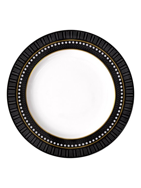 Ćmielów Ćmielów Komplet talerzy Jenny Art Deco Czarny