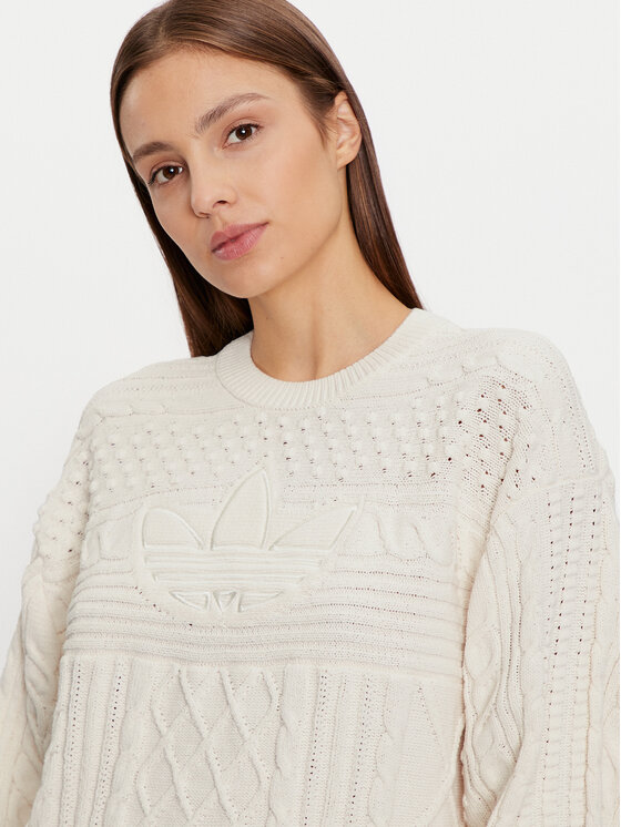adidas adidas Majica dugih rukava JN8318 Écru Regular Fit