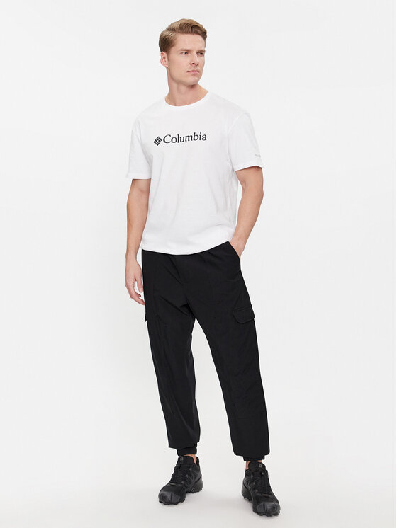 Columbia Columbia T-krekls Csc Basic Logo 1680053 Balts Regular Fit