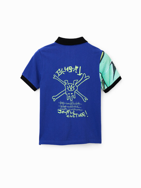 Desigual Desigual Polo marškinėliai 23SBLK02 Tamsiai mėlyna Regular Fit