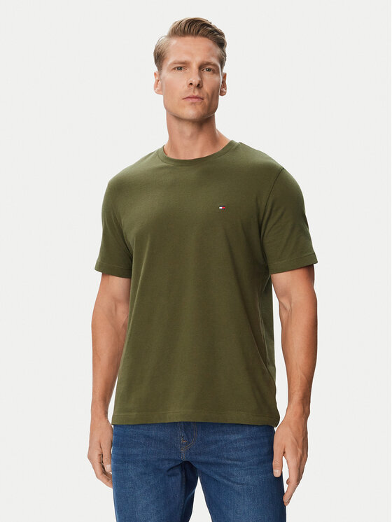 Tommy Hilfiger Tommy Hilfiger T-särk Ess Seasonal MW0MW39995 Khakivärviline Regular Fit