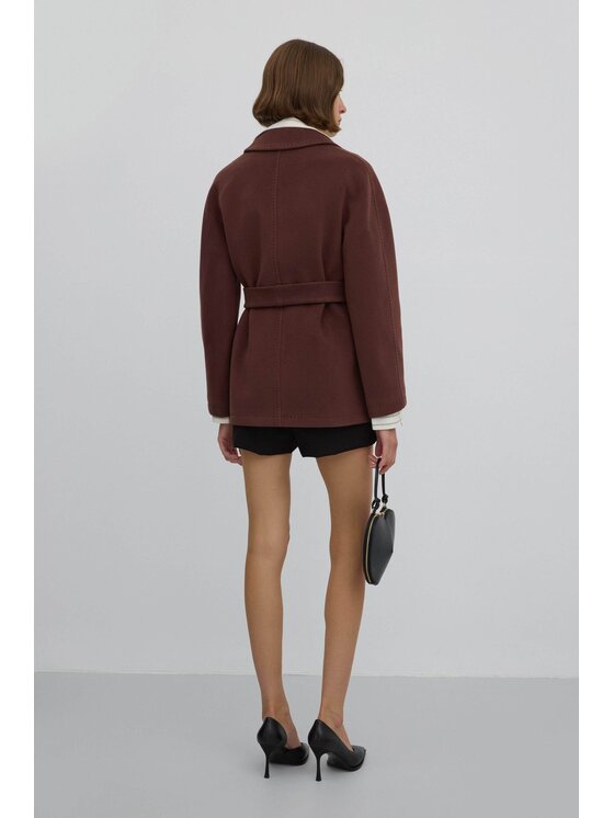 Estro Estro Παλτό ER00117092 Καφέ Loose Fit