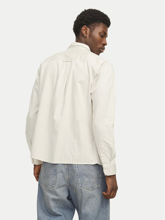 Jack&Jones Jack&Jones Τζιν πουκάμισο Travis 12269262 Μπεζ Comfort Fit