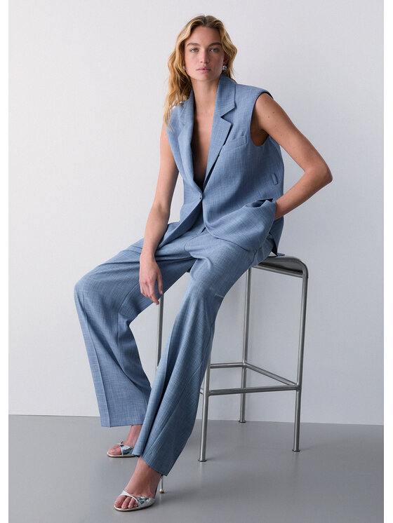 Liu Jo Liu Jo Pantaloni di tessuto WA6167T332AX0761 Azzurro chiaro Regular Fit