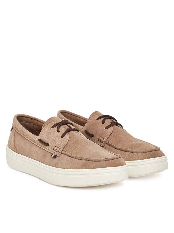 Tommy Hilfiger Tommy Hilfiger Κλειστά παπούτσια Modern Light Hybrid Suede Boat S FM0FM05352 Καφέ