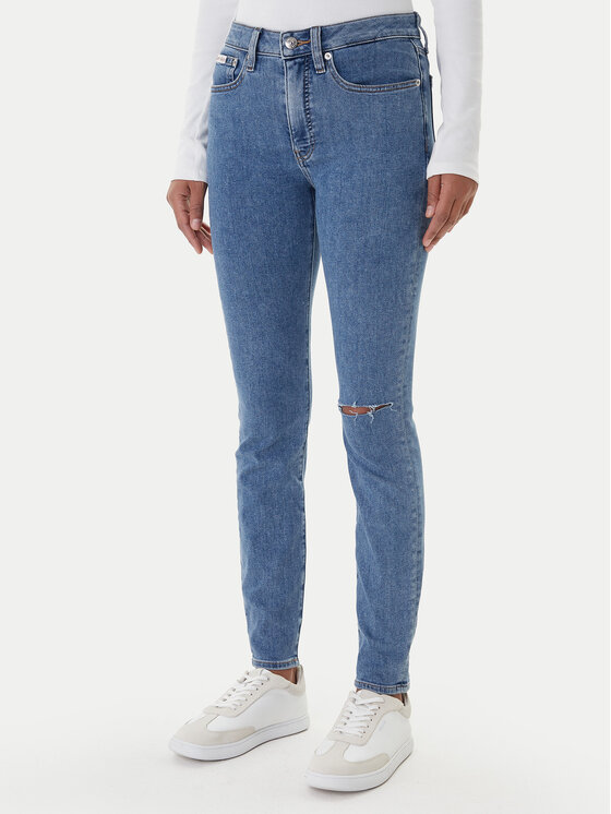 Calvin Klein Jeans Blugi LV047E616G Albastru Skinny Fit