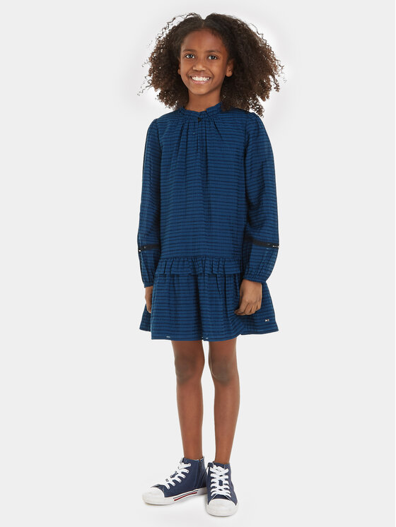 Tommy Hilfiger Tommy Hilfiger Kasdieninė suknelė KG0KG07577 Mėlyna Regular Fit