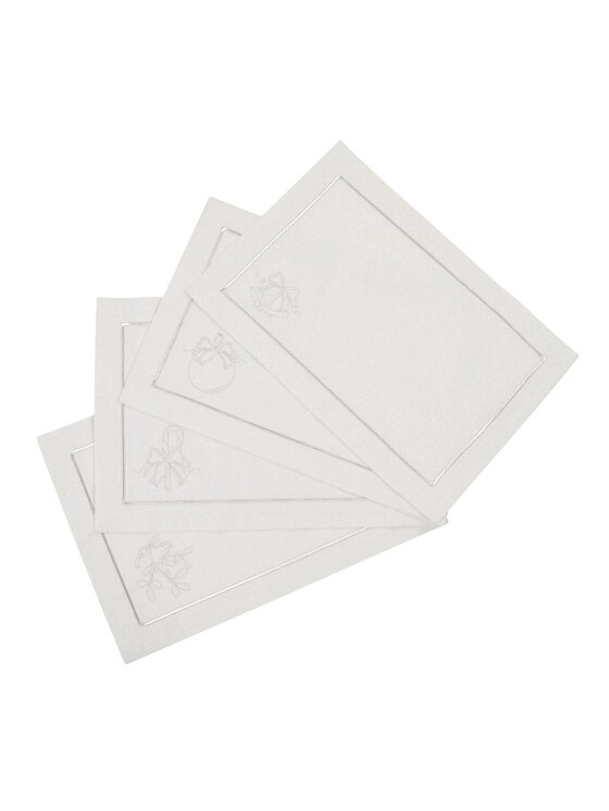 Roseberry Home Roseberry Home Podkładka na stół Christmas Silverline Srebrny