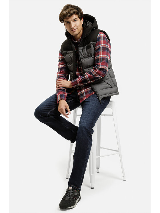Cross Jeans Cross Jeans Kamizelka 40299-019 Szary Regular Fit