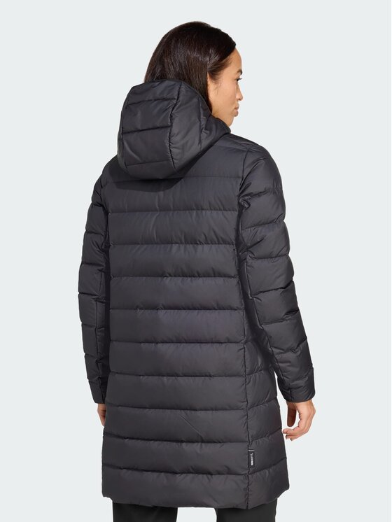 adidas adidas Kurtka puchowa Terrex Multi Light Down Hooded Parka 2.0 Czarny Regular Fit