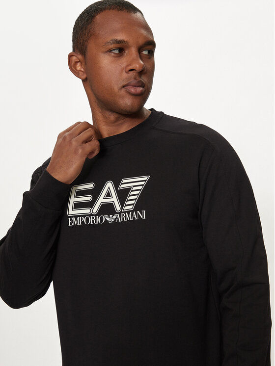 EA7 Emporio Armani EA7 Emporio Armani Džemperis 6DPM60 PJVRZ 1200 Juoda Regular Fit
