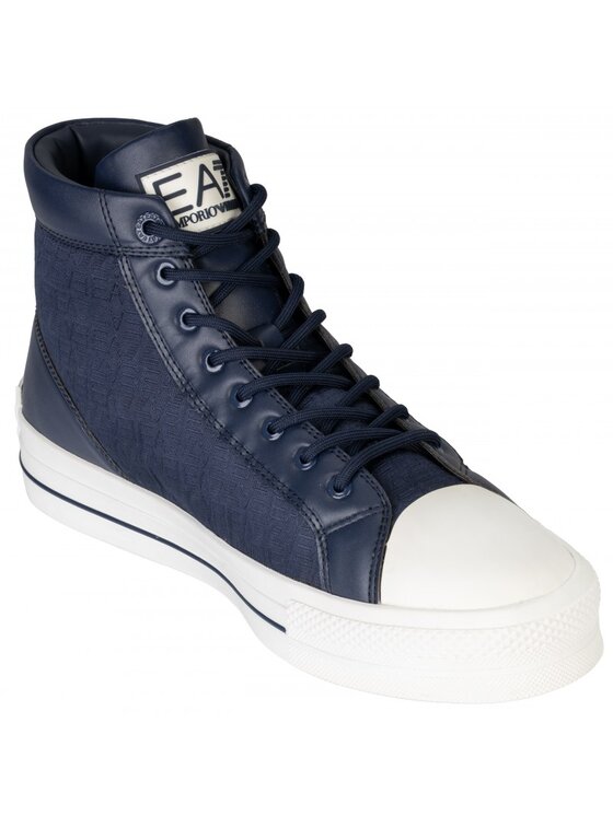 Emporio Armani Emporio Armani Trampki X8Z037 XK294 R236 Granatowy