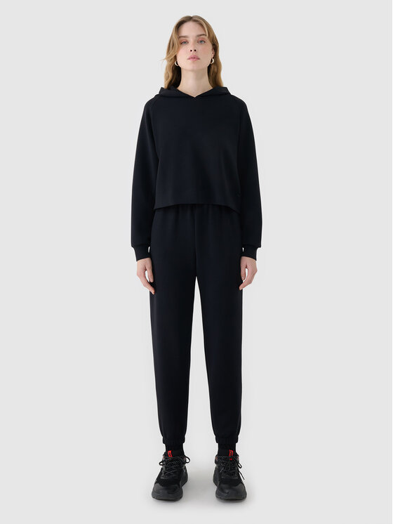 4F 4F Bluza COMMON GROUND Czarny Regular Fit
