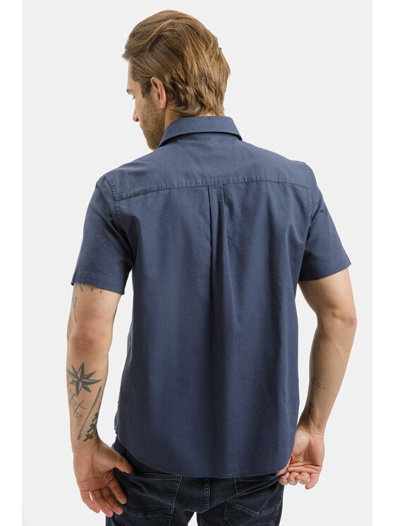 Cross Jeans Cross Jeans Koszula 35659-001 Granatowy Regular Fit