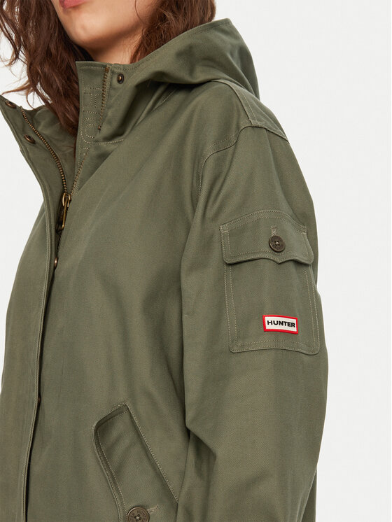 Hunter Parka Hanley HARW0015242 Zielony Regular Fit | Modivo.pl