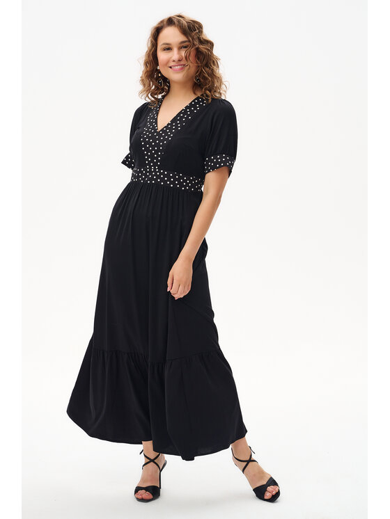 blue shadow blue shadow Sukienka codzienna Rimini Czarny Regular Fit